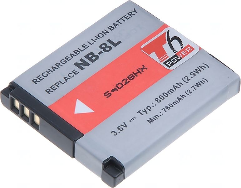 Batéria T6 Power pre Canon NB-8L, 700mAh, 2,6Wh