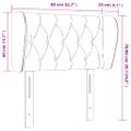 vidaXL Čelo postele so záhybmi ružový 83x23x78/88 cm zamat
