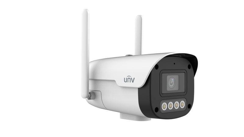 Uniview IPC2A14LP-ADF40KC-4G-E LTE 4MPx bullet vonkajší, 79 °, Smart IR 50 m + Biely 30 m