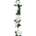 vidaXL Kvetinové girlandy 6 ks, jarné, biele 250 cm