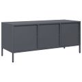 vidaXL TV skrinka antracit 101,5x39x43,5 cm oceľ valcovaná za studena