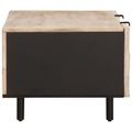 vidaXL Konferenčný stolík Biela 100 x 54 x 40 cm Masívne mango drevo