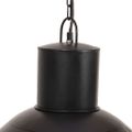 vidaXL Závesná lampa 25 W, čierna, okrúhla 48 cm E27