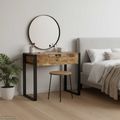vidaXL Toaletné stolíky do spálne Hnedá 90 x 50 x 75 cm Mangový masív