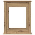 vidaXL Obloženie krbu dub artisan 75x20x87,5 cm kompozitné drevo