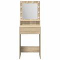 vidaXL Toaletný stolík Sonoma dub 50 x 41 x 135 cm Kompozitné drevo