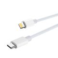 Maxlife MXUC-05 kábel USB-C - Lightning 1,0 m 20W biely