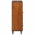 vidaXL Highboard Orech 60 x 33,5 x 100 cm Masívne mango drevo