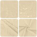 vidaXL Uterák na stôl Obdĺžnikový Krémovo biela 140 x 260 cm