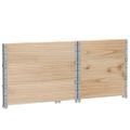 vidaXL Paletové ohrádky 3 ks 80x60 cm borovicový masív