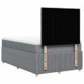 vidaXL Boxspring posteľ s matracom bledosivá 120x200 cm látka