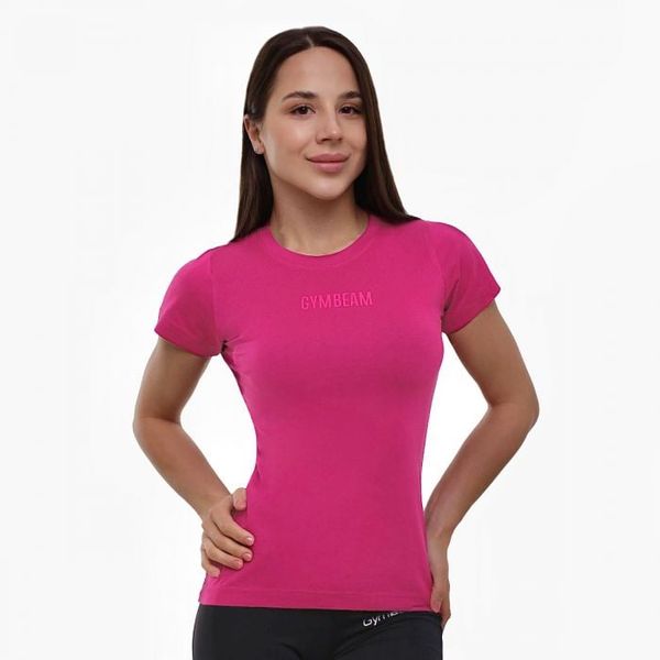 Dámske tričko FIT Magenta - GymBeam, veľkosť M