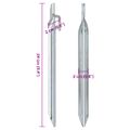 vidaXL Stanové kolíky 24 ks v tvare U 24 cm Ø20 mm pozinkovaná oceľ