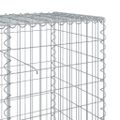 vidaXL Gabiónový kôš s krytom 100x50x100 cm pozinkované železo