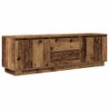 vidaXL TV skrinka s LED svetlami staré drevo 160,5x41x50 cm