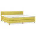 vidaXL Boxspring posteľ s matracom zelená 200x200 cm látka