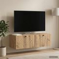 vidaXL Nástenná TV skrinka 99 x 41 x 30 cm Dub artisan