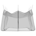 vidaXL Záhradná komárová sieť 220 mesh Čierna 4 x 4 x 2,5 m Polyester