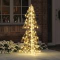 vidaXL Vianočný stromček 160 LED Teplá biela 150 cm PET