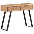 vidaXL Konzolový stolík 100x35x76 cm akáciový masív s prirodzenými okrajmi