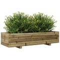 vidaXL Záhradný kvetináč 110x40x26,5 cm impregnovaná borovica