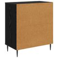 vidaXL Příborník LOCHEM Oranžový vzor 66 x 36,5 x 76 cm Čierny dub