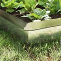 vidaXL Slimákové zábrany 8 ks 100 x 3,5 x 25 cm Nerezová oceľ