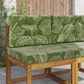 vidaXL Vankúš na vonkajšiu pohovku Polyester Design s listami