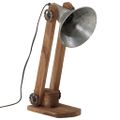 vidaXL Stolová lampa 25 W starožitná strieborná 23x13x52 cm E27