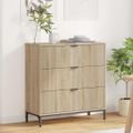 vidaXL Servírovacia skriňa Sonoma dub 79,5 x 33 x 82 cm