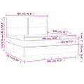 vidaXL Posteľný rám boxsping s matracom tmavomodrý 180x200 cm zamat