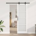 vidaXL Posuvné dvere ORKDAL 78 x 232 cm Biela a čierna