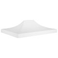vidaXL Strecha na párty stan 4,5x3 m, biela 270 g/m²