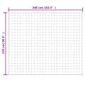 vidaXL Záťažová prikrývka modrá 220x260 cm 15 kg látka