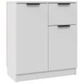 vidaXL Komoda biela 60x30x70 cm spracované drevo