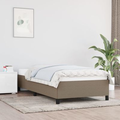 vidaXL Rám postele bez matraca Taupe 80x200 cm Látka