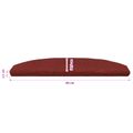 vidaXL Samolepiace schodové rohože 15 ks 80 x 24,5 x 3,5 cm