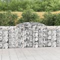 vidaXL Oblúkové gabiónové koše 13 ks 300x30x100/120cm pozinkov. železo
