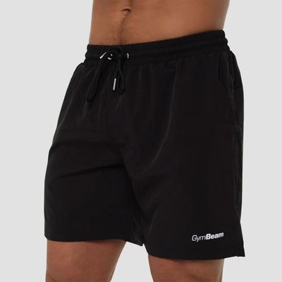 Pánske plavecké šortky Black - GymBeam, veľkosť XL, veľkosť oblečenia XL