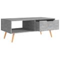 vidaXL Konferenčný stolík betónovo sivý 100x49,5x43cm kompozitné drevo