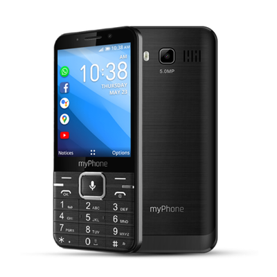 MYPHONE Up Smart LTE, Mobilný telefón, čierny