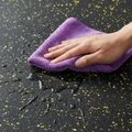 Gumová fitness podlaha AbiFloor POS35 čierna / žltá - 2. akosť