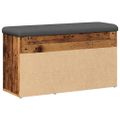 vidaXL Lavička na topánky Old Wood 82x32x45,5 cm Engineered Wood