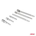 Redukcia na nástrčné kľúče HEX 1/4" 3/8" 1/2" AMiO-04781