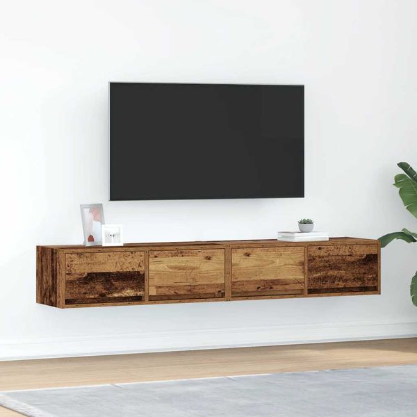 vidaXL TV stolíky 2 ks staré drevo 80x31x25,5 cm spracované drevo