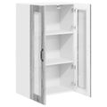 vidaXL Nástenný sklenený kabinet LUCCA Sivá sonoma 60 x 31 x 100 cm