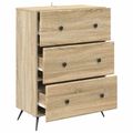 vidaXL Zásuvkový kabinet 66 x 34,5 x 90 cm Kompozitné drevo Dub sonoma