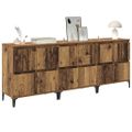 vidaXL Komody 3 ks Staré drevo 60 x 35 x 70 cm Kompozitné drevo