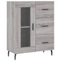vidaXL Vysoká skrinka sivý dub sonoma 69,5x34x180 cm spracované drevo