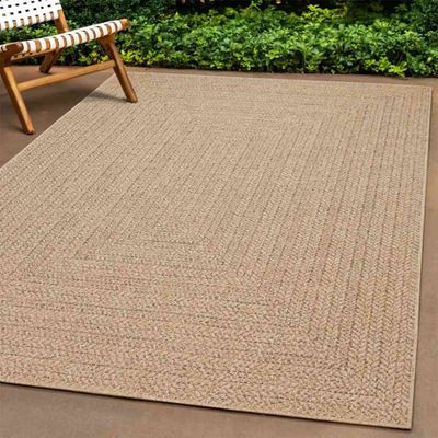 vidaXL Koberec ZIZUR 200x200 cm jutový vzhľad interiér a exteriér